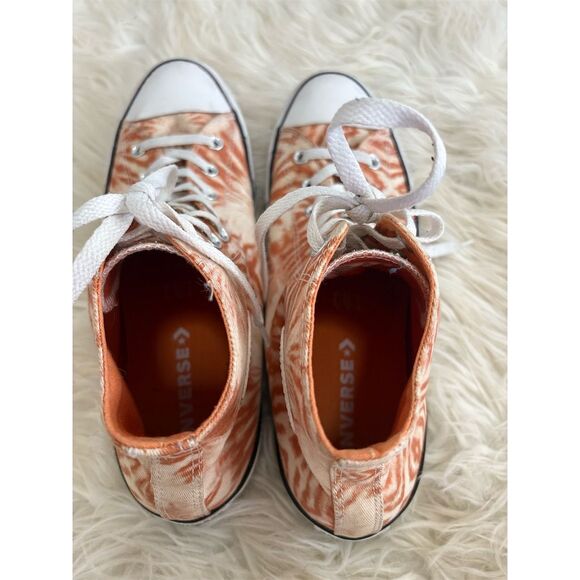 Converse Chuck Taylor All Star Hi Tie Dye Sneakers Orange Size‎ 10.5 Men - Picture 5 of 7
